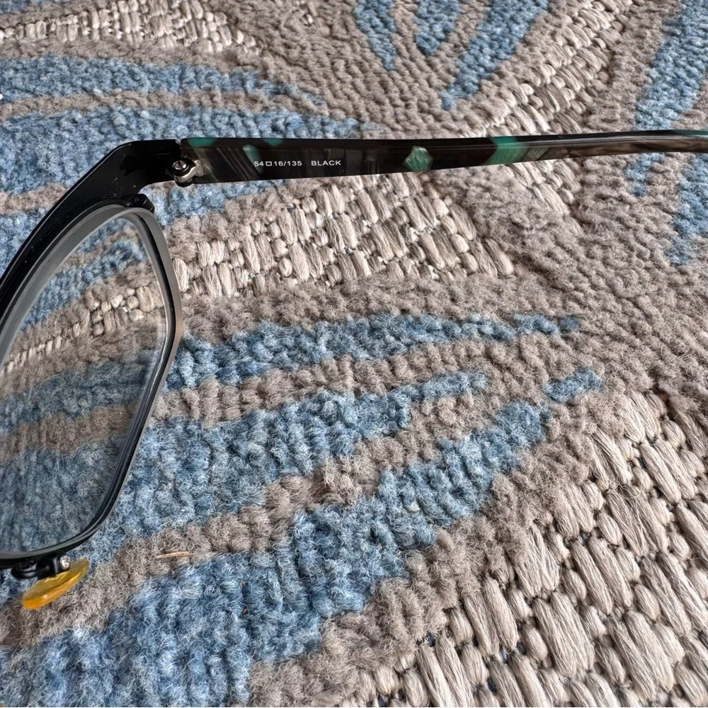 Wittnauer Mackenzie Eyeglasses Frame Womens Black Teal‎ Metal Full Rim 54-16-135